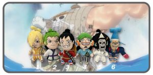 พวงกุญแจวันพีชท่ายืนขนาด 5 นิ้ว