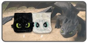 กระเป๋าหูรูดลายหน้ามังกรเขี้ยวกุด&เพลิงนวล