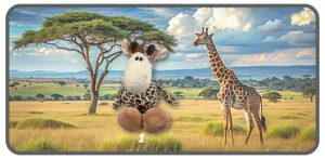 ยีราฟท่านั่งขนาด 7 นิ้ว