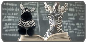 ม้าลายท่านั่งขนาด 7 นิ้ว