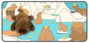 คาปิบาราตัวนุ่มท่าหมอบขนาด 11 นิ้ว