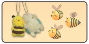 พวงกุญแจผึ้งกับเต่า