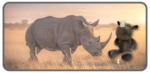 แรดท่านั่งขนาด 7 นิ้ว