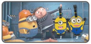 พวงกุญแจยางติดกระเป๋ามินเนียนท่ายืน