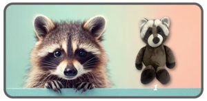 แร็คคูนท่านั่งขนาด 7 นิ้ว