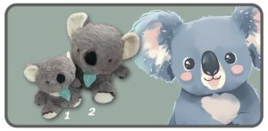 หมีโคอาล่าท่านั่งแบบใหม่