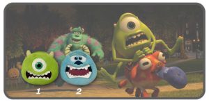 กระเป๋าใส่เหรียญหน้าไมค์กับซัลลี่อ้าปาก