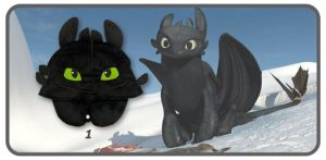 หมอนรองคอตัวยูพร้อมหมวกลายหน้ามังกรเขี้ยวกุด