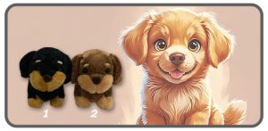 กระเป๋าใส่เหรียญตัวสุนัขท่ายืน