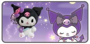 คุโรมิท่านั่งสีดำโบว์สีม่วงขนาด 12 นิ้ว