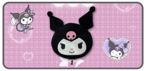 กระเป๋าสีดำใส่เหรียญลายหน้าคุโรมิ